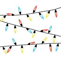 colorful garland element vector