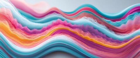 Abstract background with colorful waves photo