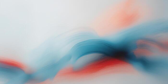 Abstract design of blurred pencil strokes in blue and red tones creating a soft visual wash. photo
