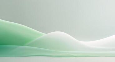 Smooth transition of colors from green to white in a gradient background photo