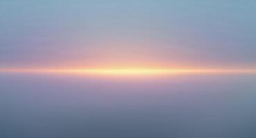 Atmospheric Landscape with Glowing Horizon and Soft Light. photo