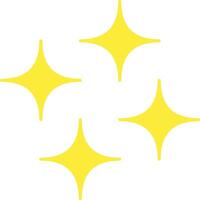 Bright Yellow Sparkles on White Background for Celebrations and Decorative Designs vector