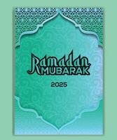 Ramadan Mubarak Background Design Template vector