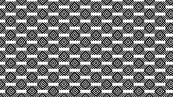 Abstract Geometric Monochrome Pattern With Symmetrical Diamond Shapes vector