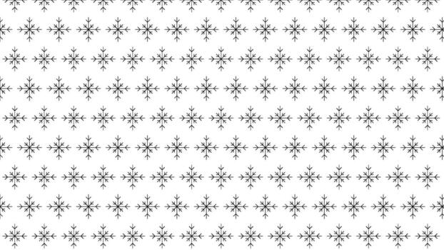 Seamless Black and White Snowflake Pattern on a White Background vector