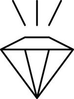 Minimalistic Icon of a Diamond Symbolizing Value and Brilliance vector