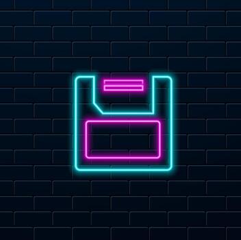 Floppy disk icon in trend style ready to use vector