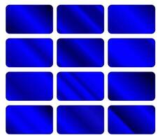 Set of Blue gradient metallic shiny design banner decoration,blue gradient. blue gradient vector