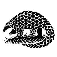 An illustration of a pangolin vector