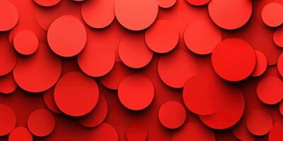 Abstract red circles create a vibrant and dynamic background design for various applications and projects photo