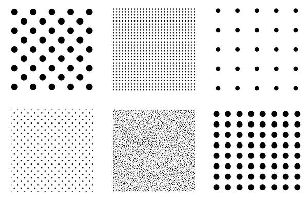 Dots texture pattern seamless sets.