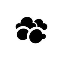 Cloud . A Minimalist Graphic of Clouds for Weather Nature and Projects. Perfect for websites apps and presentations. vector