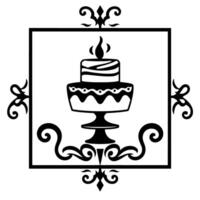 A delectable cake a delightful dessert perfect for birthdays or anniversaries. This image is perfect for bakeries restaurants and food blogs. vector