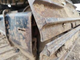 Heavy-Duty Excavator Engine with Visible Hydraulic System and Metal Gears photo