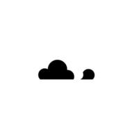 Cloud . Minimalist Weather Symbol . Simple black and white graphic for weather apps websites and presentations. Perfect for a clean modern aesthetic. vector