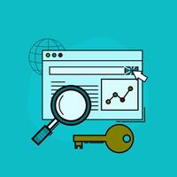 seo optimization concept. Popular search illustration. research things that are trending on the internet. vector