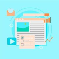 concept of advertising on social media networks. social media gets likes and views. vector