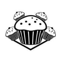 Scrumptious Muffins. A Delightful Collection of Sweet Treats. Perfect for any occasion these delectable muffins are a musttry for dessert lovers. vector