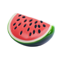 Delightful Watermelon Fruit Icon Adds Charm to Any Design, on the transparent Background. Format png
