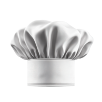 Creative White Chef Hat Isolated on Pristine Background, on the transparent Background. Format png