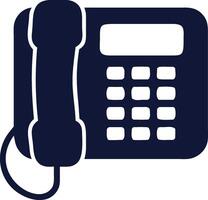 A Telephone Icon with Keypad vector