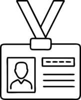 ID Card with Profile Picture vector