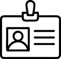 An ID Card with Profile Picture vector
