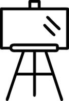 Canvas and Easel Icon Art and Painting Concept vector