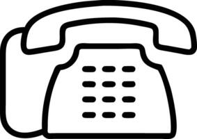 Telephone Icon with Keypad vector