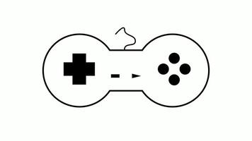 white game controller animation, white background video