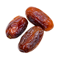 Delicious dried dates isolated on a transparent background for healthy snacking concept png
