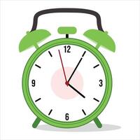 Flat design illustrations Alarm clock over white background vector