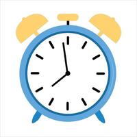 Alarm clock Illustration.Blue alarm clock illustration vector