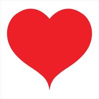 Heart flat icon over white background vector