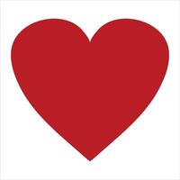 red heart flat icon vector