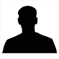 Man simple silhouette Illustration vector
