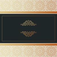 Elegant art pattern style dark background vector