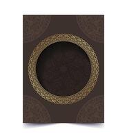 luxury cover background with pattern mandala texture vector