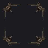 Elegant classic decorative frame design background vector