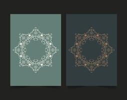 retro Cover Border Circle Pattern vector