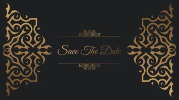 luxury retro invitation background style ornamental pattern vector
