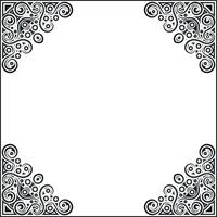 decoration frame design background vector