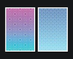colorful minimal abstract pattern cover design vector