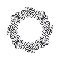 decorative circle lines border style background vector