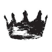 Warped Monarchy Abstract Grunge Crown vector