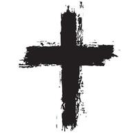 Rustic Worship Simple Christian Cross vector