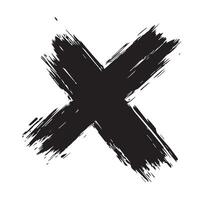Rustic Christian Cross Blackened Texture vector