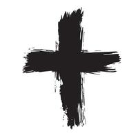 Deep Texture Christian Cross Design vector