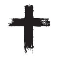 Rugged Elegance Christian Cross Texture vector