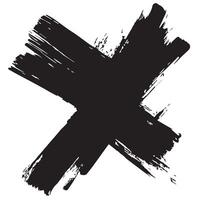 Blackened Cross Rustic Christian Art vector